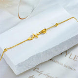Heart ECG Anklets 316L Stainless Steel Women Girl Leg Chain Non-fading