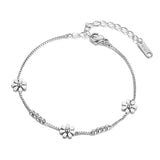Chrysanthemum Anklet Stainless Steel And Rose Gift