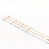 Chrysanthemum Anklet Stainless Steel And Rose Gift