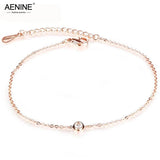 CZ Crystal Anklet Foot Jewelry Rose Anklet Bracelet Leg Chain