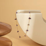 Amethyst Irregular Stone Anklet for Women
