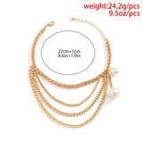 Multilayer Tassel Chain High Heel Anklets Women Ankle Bracelet