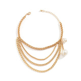 Multilayer Tassel Chain High Heel Anklets Women Ankle Bracelet