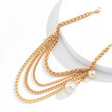 Multilayer Tassel Chain High Heel Anklets Women Ankle Bracelet