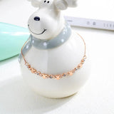 Bohemia Beach Chain Anklet CZ Crystal Heart Charm JA19043