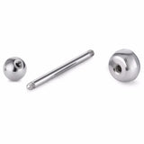 Princess Logo Tongue Rings Stainless Steel Body Jewelry
