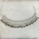 2Pcs Bell Decor Anklet Tassel Ankle Bracelet Barefoot Jewelry