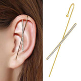 CZ Hook Earring For Women Plated Brass Cartilage Piercing Jewelry
