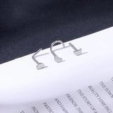 10PCS Heart Moon Nose Stud Women Stainless Steel Nose Piercing Ring