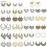 Leosoxs Retro Hollow Carved Earrings, European & American Style