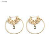 Leosoxs Retro Hollow Carved Earrings, European & American Style