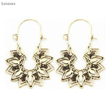 Leosoxs Retro Hollow Carved Earrings, European & American Style