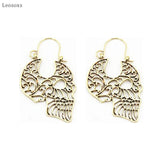 Leosoxs Retro Hollow Carved Earrings, European & American Style