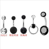 Mixed Colors Sexy Belly Bars Titanium Navel Piercing