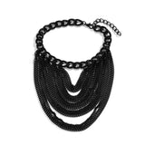 Gothic Multilayer Chain Anklets High Heel Barefoot Sandals Foot Jewelry