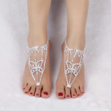 Rhinestone Wedding Barefoot Sandal Ankle Bracelet Foot Jewelry