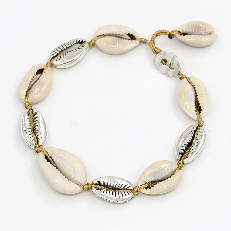 Shell Anklet for Women Foot Jewelry Summer Beach Barefoot Sandals Ankle Bracelet
