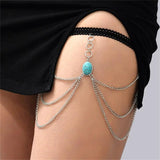 Exaggerated Elastic Snake Long Leg Chain Tassel Body Accessories