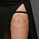 Exaggerated Elastic Snake Long Leg Chain Tassel Body Accessories