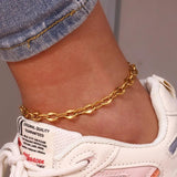 Stainless Steel PVD Plating Rhinestone Anklets