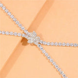 Full Crystal High Heel Anklet for Women