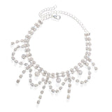 Stonefans Bohemian Rhinestone Tassel Anklet Bracelet Women Foot Chain