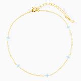 Zircon Flowers Anklet Jewelry for Women Beach Party Gift