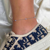 Zircon Flowers Anklet Jewelry for Women Beach Party Gift