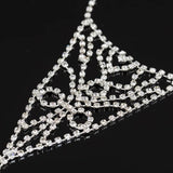 Rhinestone Slave Anklet Chain Silver Plated Foot Anklets for Women