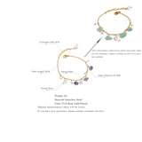 Stone Pearls Chain Steel Anklet Women Waterproof Foot Jewelry