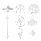 5pcs Stainless Steel Planet DIY Charm Pendant Aliens Jewelry Finding