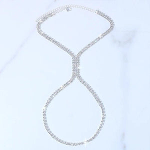 Stonefans Rhinestone Anklet Bracelet Beach Women Crystal
