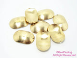 20pcs Arched Oval Brass Charms, Textured Earring Charms, 25x15mm - R2163