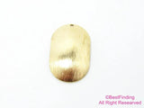 20pcs Arched Oval Brass Charms, Textured Earring Charms, 25x15mm - R2163