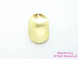 20pcs Arched Oval Brass Charms, Textured Earring Charms, 25x15mm - R2163