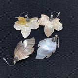 Natural Shell Tahitian Mother of Pearl Maple Leaf Pendant DIY Jewelry
