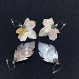 Natural Shell Tahitian Mother of Pearl Maple Leaf Pendant DIY Jewelry