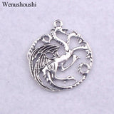 10pcs Vintage Dragon Charm DIY Jewelry Making Pendant Necklace Accessories