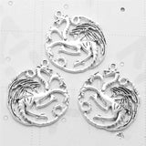 10pcs Vintage Dragon Charm DIY Jewelry Making Pendant Necklace Accessories