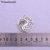 10pcs Vintage Dragon Charm DIY Jewelry Making Pendant Necklace Accessories
