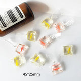 10pcs Resin Goldfish Charms in Water Bag Pendant DIY Material
