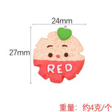 10Pcs Cartoon Biscuit Resin Charms for DIY Jewelry Making