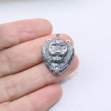 5pcs 20*25mm Stainless Steel 18K Lion Charms Pendant DIY Necklace 2 Colors