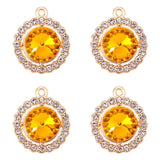10Pcs Alloy Crystal Charms CZ Pendants for DIY Jewelry Making