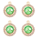 10Pcs Alloy Crystal Charms CZ Pendants for DIY Jewelry Making