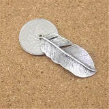 20pcs/bag Feather DIY Jewelry for Women Classic leaf charms 17*43mm F870