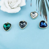 10pcs 16*18mm Heart Enamel Charms for DIY Earrings Necklace Girls Jewelry