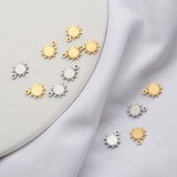 20Pcs Sun Charms Flower Pendants for DIY Jewelry Making
