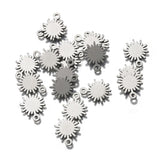 20Pcs Sun Charms Flower Pendants for DIY Jewelry Making