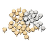 20Pcs Sun Charms Flower Pendants for DIY Jewelry Making